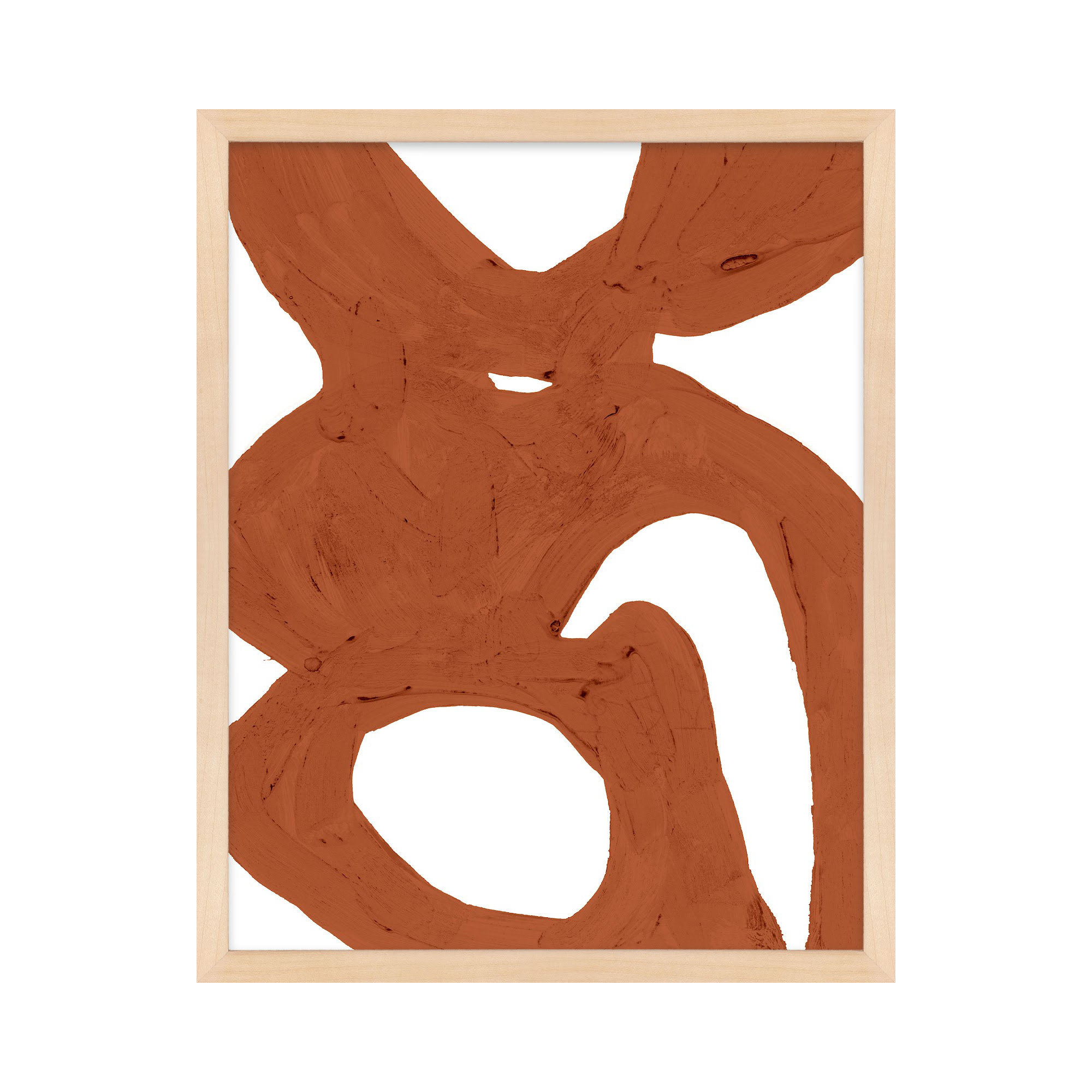 Copper Harmony 1 by Andrea Stokes, 30" H x 24" W x 1.25" D, Brown Framed