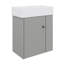 Meuble-lavabo flottant moderne de 21,6 po avec armoire de rangement murale en céramique-1907862956