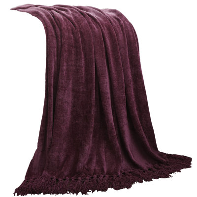 Nestor Hand Woven Blanket with Fringe