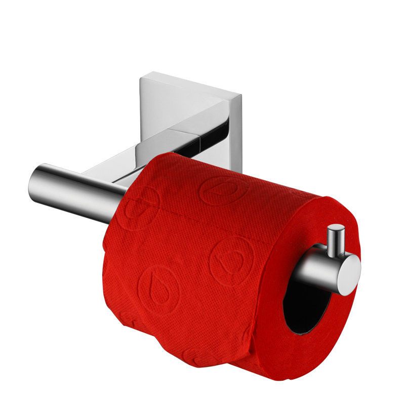 Toilet Paper Holder Wall Mount, Polished Chrome