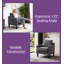 Chaise d'appoint avec accoudoirs en chenille Mid-Century-2122084409