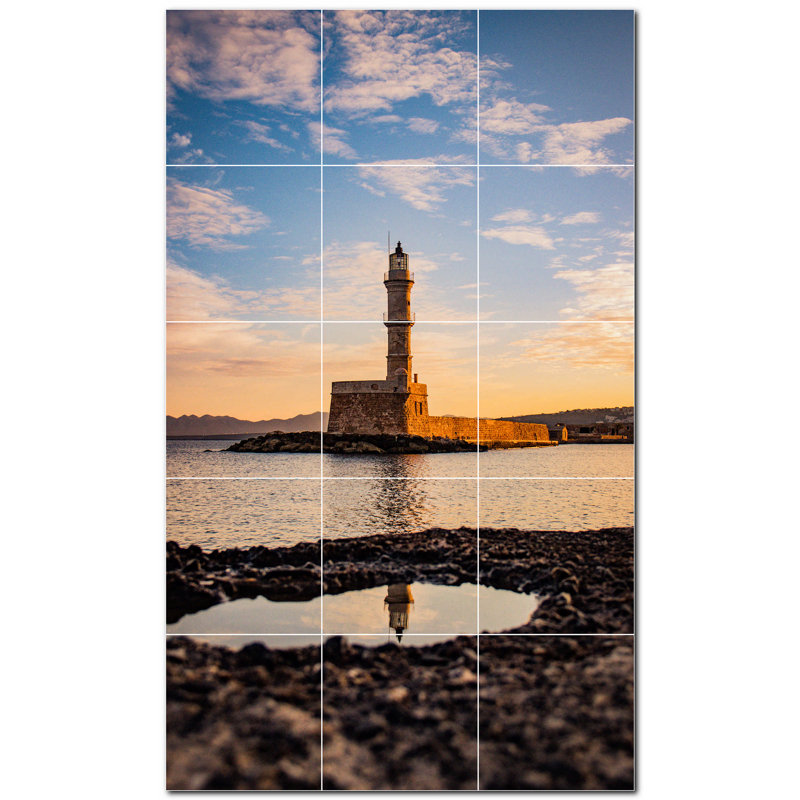 Panneau décoratif en céramique satinée 6 po x 6 po