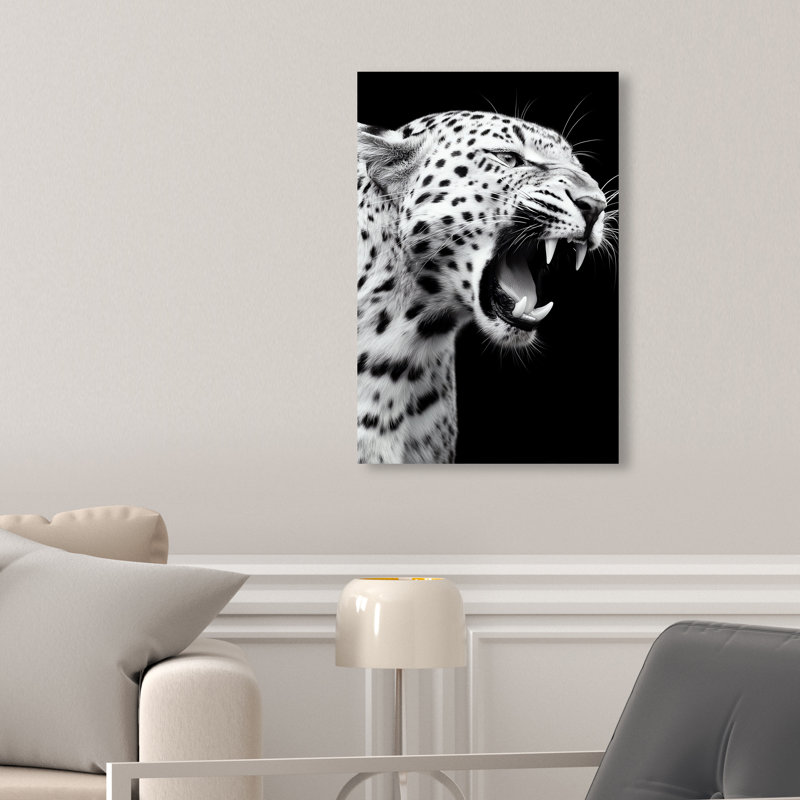 Leopard Roar Print by Oliver Gal, 15" H x 10" W, Gallery Wrapped