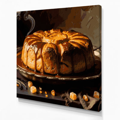 Art mural sur toile, "Desserts Bread pudding"