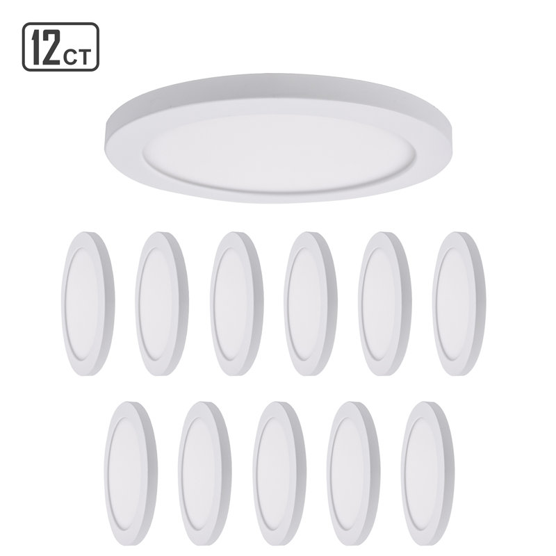 18W LED Slim Flush Mount 2700K/3000K/3500K/4000K/5000K CCT Selectable 1300LM ceiling lighting