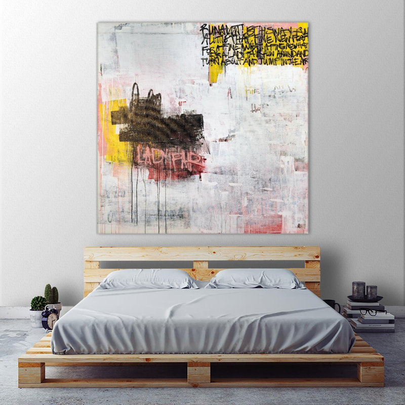 Jump in the air sur toile, H 54 po x l 54 po x P 1,5 po