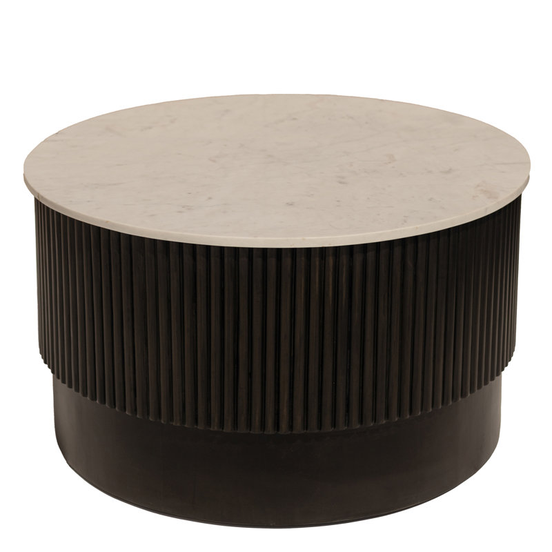 Enzo Pine Wood Base & Gunuine Marble Top Coffee Table