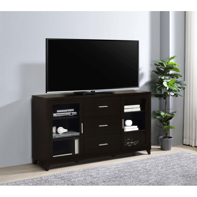 Amorie 2-door TV Stand with Adjustable Shelves