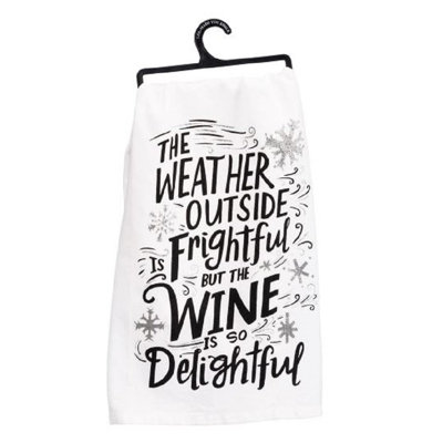  Winter Holiday Dish Towel (Wine Delightful)