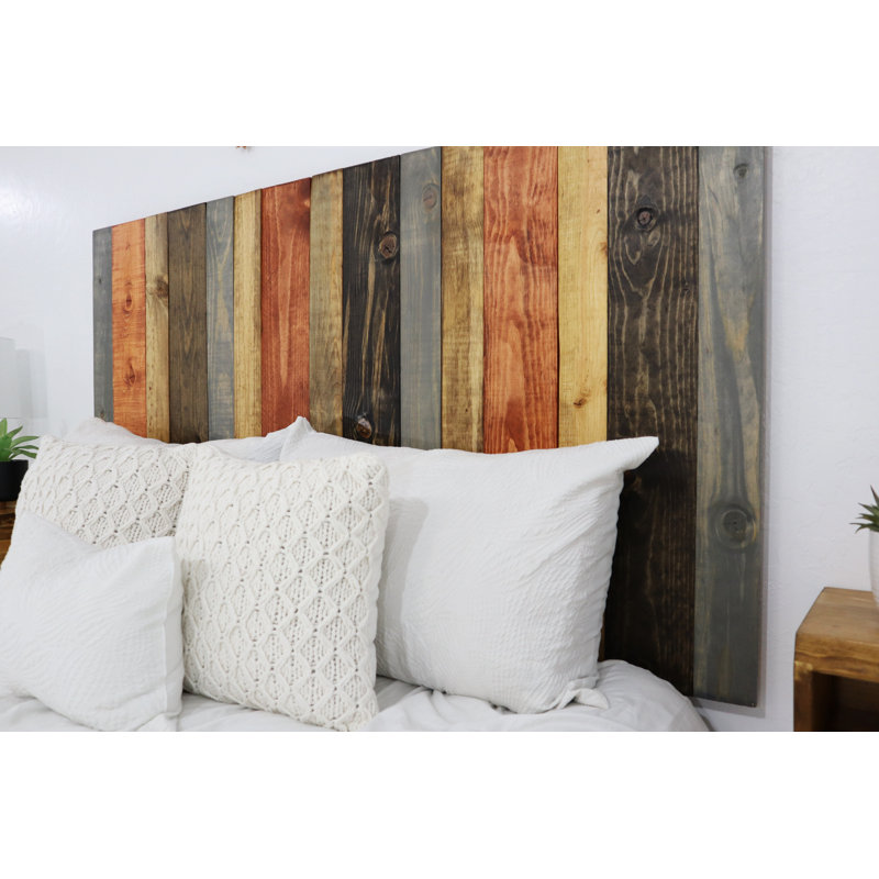 Davel Solid Wood Headboard, Full / Double, Harvest Mix