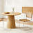 Wooden circular dining table-817645413
