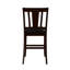 Chaises rembourrées à hauteur de comptoir de 2, de style traditionnel, dossier à lattes pour installation de bar à domicile 2 avec siège, dossier, décoration de salle à manger de style transitionnel