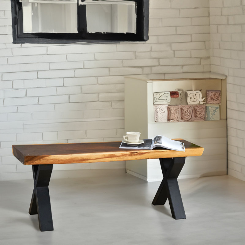 Pied de table en X, H 16 po x l 12 po x P 4 po