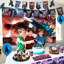 Ensemble de décorations de fête d'anniversaire Godzilla, 112 pièces de fournitures de fête Godzilla et ensemble de vaisselle pour enfants Godzilla