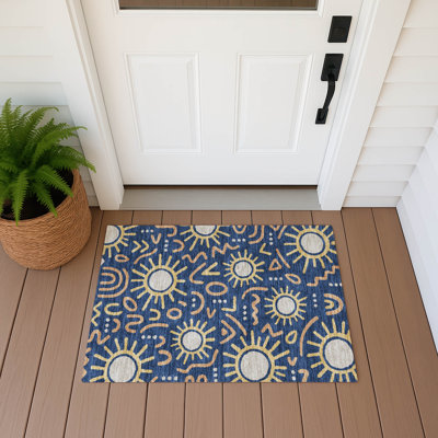 Tapis bohème chantille intérieur / extérieur lavable à la machine ACN2620