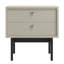 Tenafly 2-Drawer Bedside Table 55 cm Cashmere