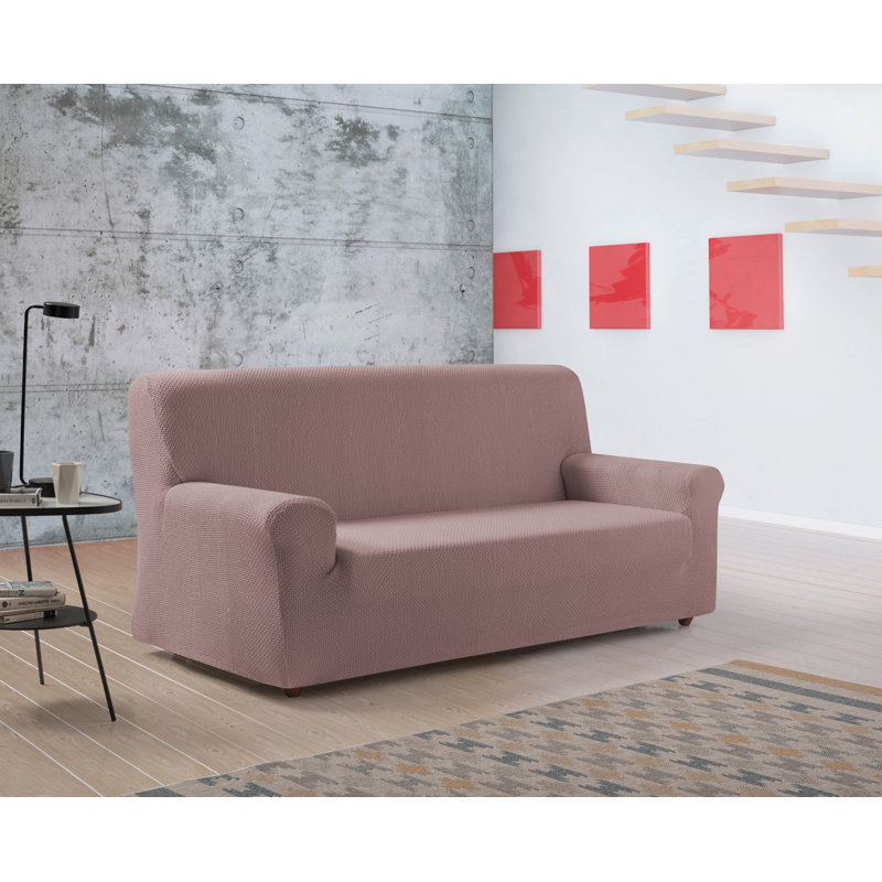 Parmax Box Cushion Sofa Slipcover, 1.34cm H x 34cm W x 7cm D, Pink