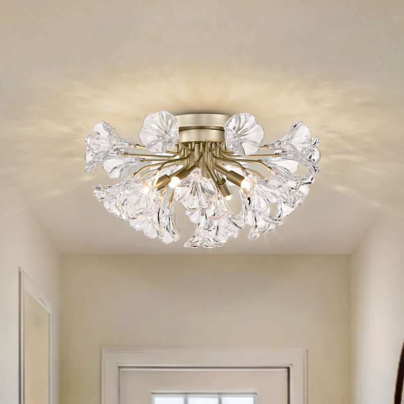 Plafonnier semi-encastré 5 lumières 18,5 po Parisi