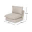 2 Seater Sofa Bed - Boucle-777705507-786184763