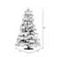 Arbre de noël artificiel blanc 5 pi avec support