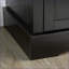 Buffet buffet moderne noir avec 2 tiroirs Tablettes réglables | Bois aggloméré massif | Anti-basculement
