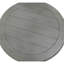 Table d'appoint ronde gris antique de style transitionnel pour salon, avec pied central orné, plateau spacieux et structure en bois d'ingénierie, dimensions : 66 x 66 x 69 cm