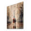 Adeline - Décoration murale en bois naturel sur bois de pin naturel Cityscapes-43093399