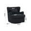 Fauteuil rembourré pivotant avec repose-pieds-1709283955