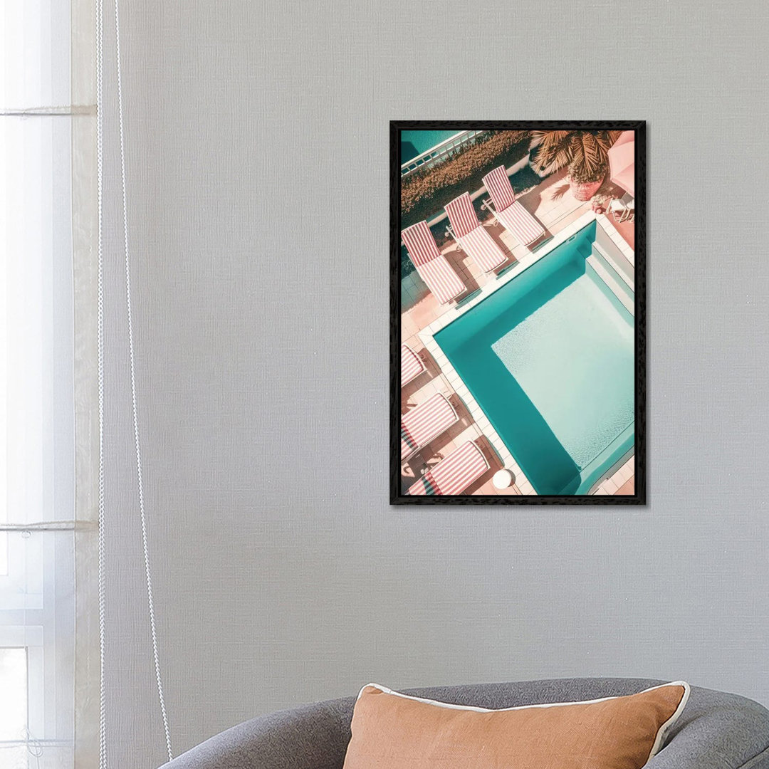 Pink Swimming Pool von Grace Digital Art Co - Gallery-Wrapped Canvas Giclée on Canvas