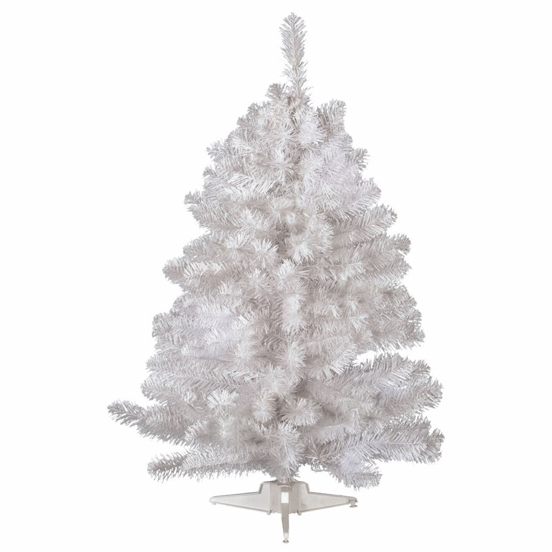 9' Crystal White Spruce Artificial Christmas Tree, 2' H