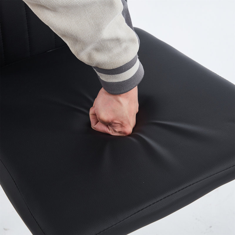 Ensemble de 4 chaises seulement, sans les tables, Or, Gris foncé