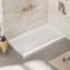 Base de douche 60 po x 60 po à simple seuil et drain à gauche avec surface solide et texture antidérapante-132804365-132804369