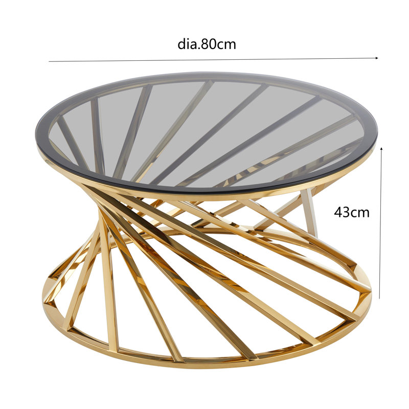 Abdiwali Coffee Table, Gold