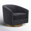 Fauteuil demi-tonneau pivotant Bennett (ensemble de 2)-1059714083