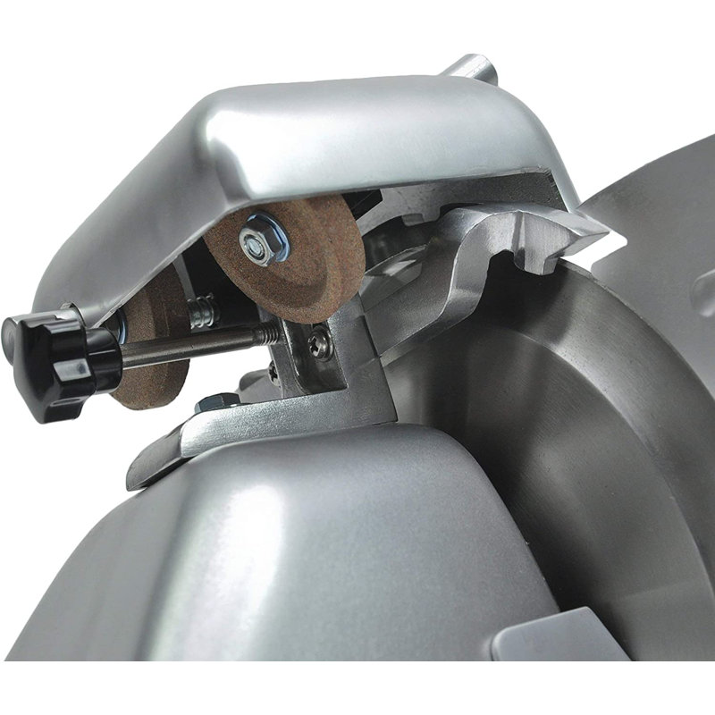 KWS 10-Inch Stainless Steel Electric Meat Slicer with Blade Guard