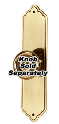 Escutcheon Rectangle Knob Backplate