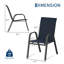 Ensemble de 4 chaises de patio, chaises de salle Ã  manger d'extÃ©rieur empilables avec revÃªtement en Textilene et dossier haut, pour la cour, au bord de la piscine, au jardin ou sur le balcon-233394034