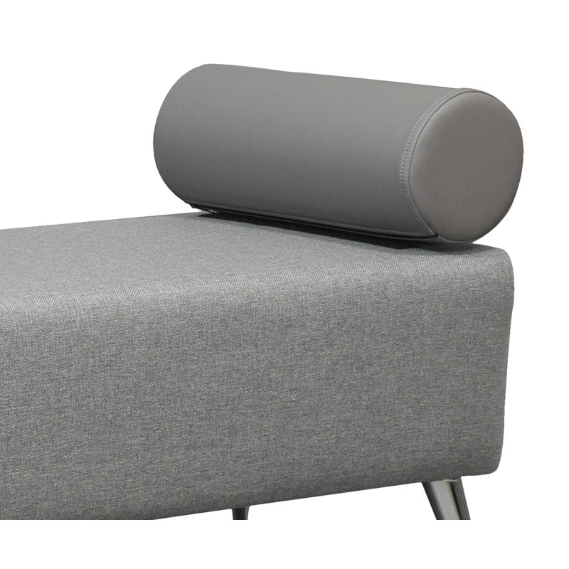 Modern Upholstered Bench, Grey
