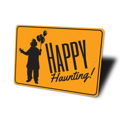 Panneau en aluminium Happy Haunting