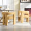 Chaise de salle à manger avec accoudoirs et chaises d'appoint en tissu de conception contemporaine Campcraft-1950857046