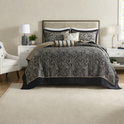 Elegant Queen Bedding Sets, Cotton Comfort Jacquard Design For Home