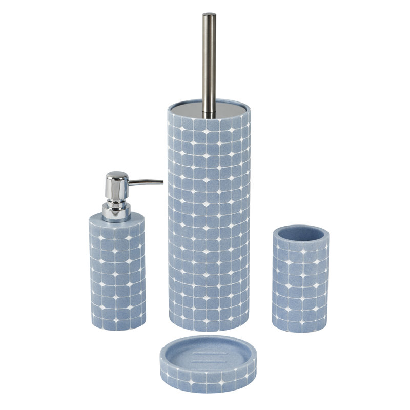 Jamicah Bathroom Accessory Set, Blue