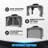 Permanent Hardtop Gazebo Aluminum Gazebo with Galvanized Steel Double Roof-123064471