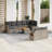 Vidaxl Garden Sofa Set Grey, Dark Grey