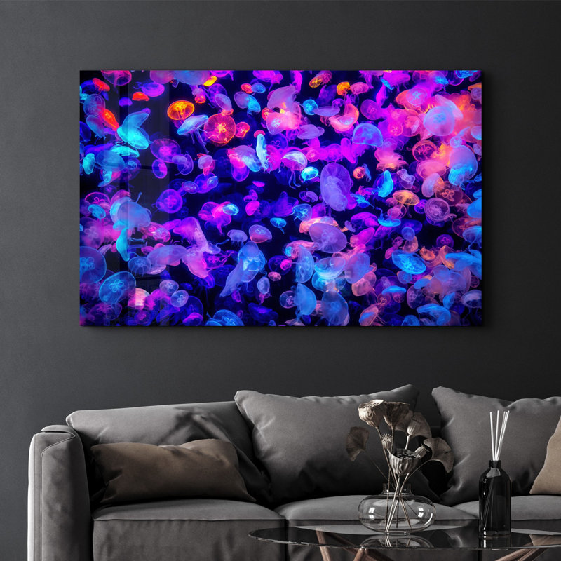 Peinture élégante en verre trempé de 27,6 po x 43,3 po | 100% verre trempé, épaisseur: 0,16 pouce | Œuvre imprimée UV, parfaite pour la décoration intérieure et les intérieurs modernes, des visuels époustouflants pour toute pièce