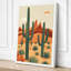 Desert Saguaro Mid-Century - Wrapped Canvas-626387237-626387239