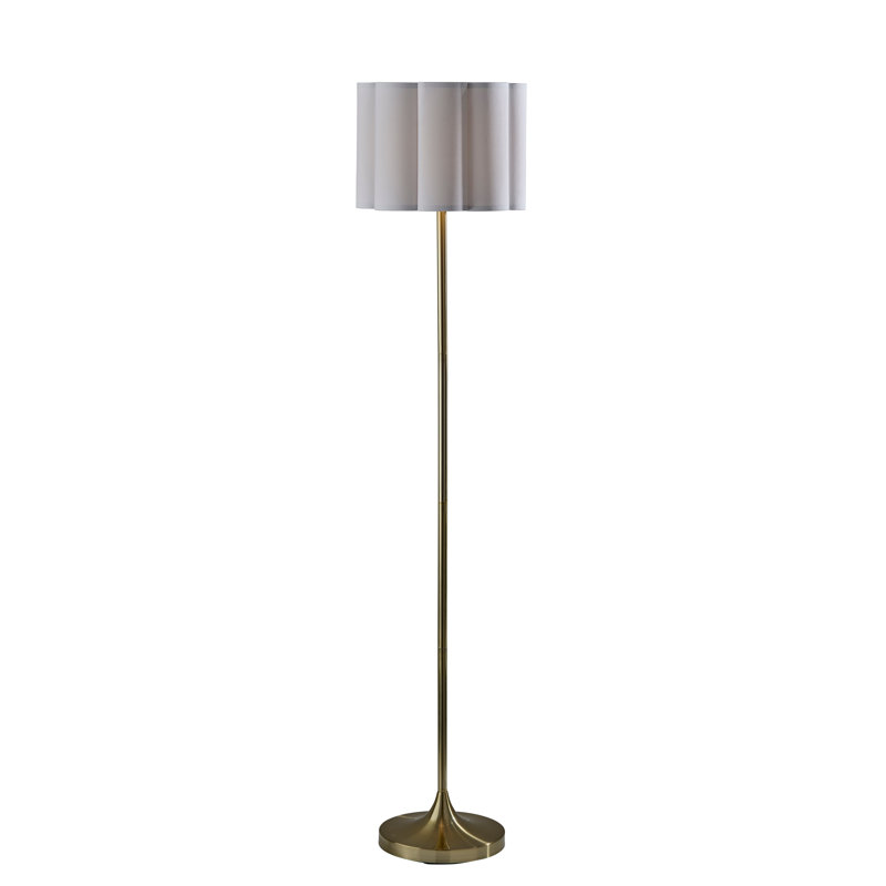 Elodie Floor Lamp, Antique Brass
