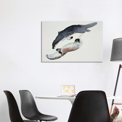 Yin Yang 1 Piece Wrapped Canvas Painting