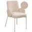 50 cm H Boucle Armchair in Beige