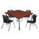 Kee Square Breakroom Table and 12" Chair Set